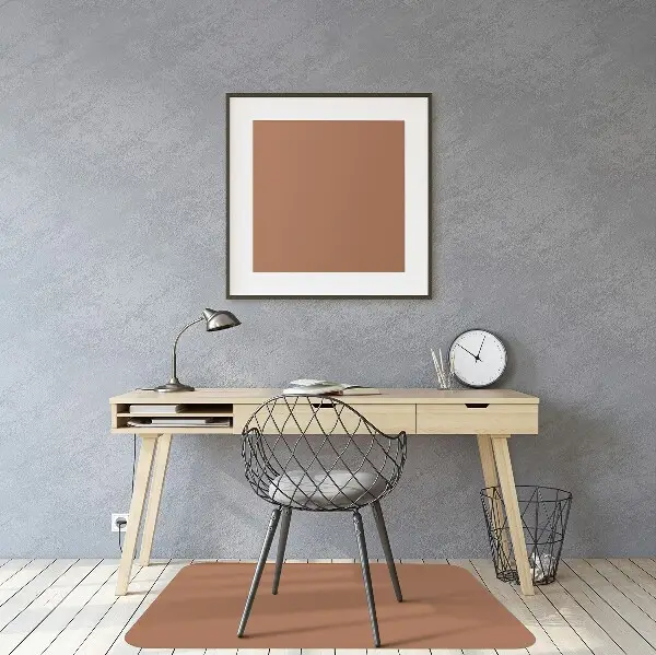 Tapis pour chaise de bureau Couleur de cuivre