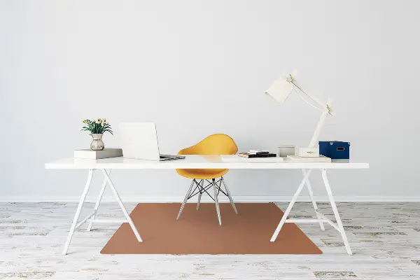 Tapis pour chaise de bureau Couleur de cuivre