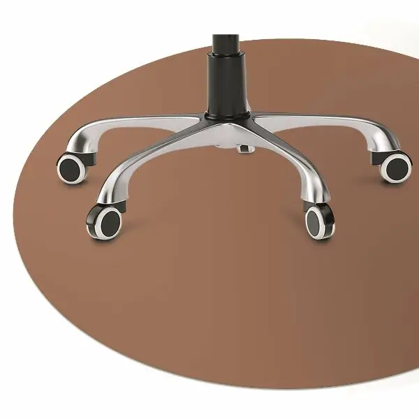 Tapis pour chaise de bureau Couleur de cuivre