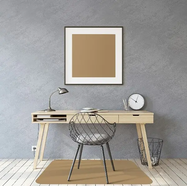 Tapis de chaise de bureau Couleur or