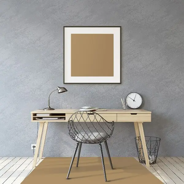 Tapis de chaise de bureau Couleur or