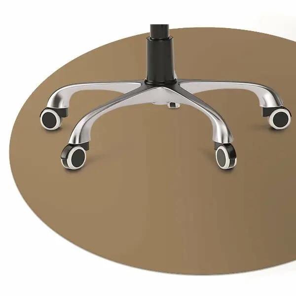 Tapis de chaise de bureau Couleur or