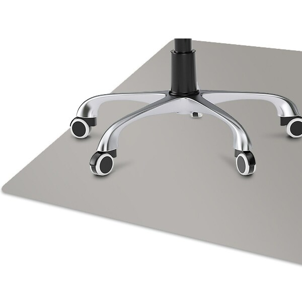 Tapis de chaise de bureau Couleur argent