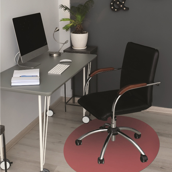 Tapis de chaise Couleur rouge foncé