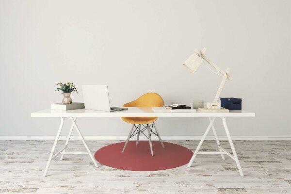 Tapis de chaise Couleur rouge foncé