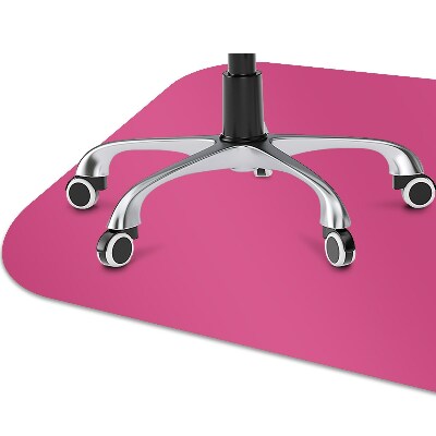 Tapis de chaise de bureau Couleur rose