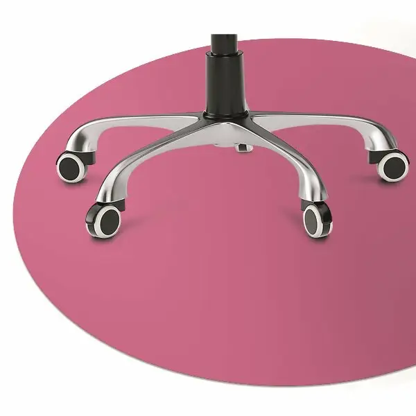 Tapis de chaise de bureau Couleur rose