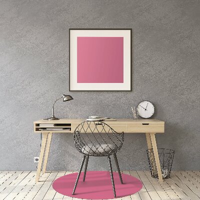 Tapis de chaise de bureau Couleur rose