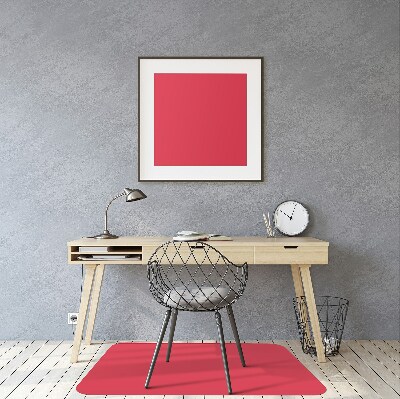 Tapis de chaise de bureau couleur rouge