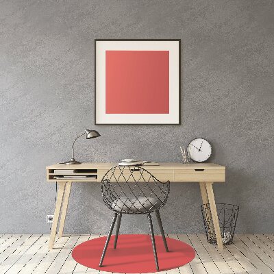 Tapis de chaise de bureau couleur rouge