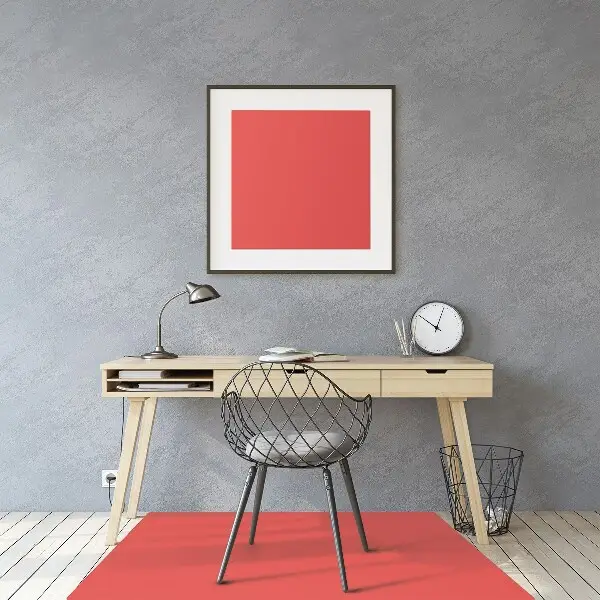 Tapis de chaise couleur orange