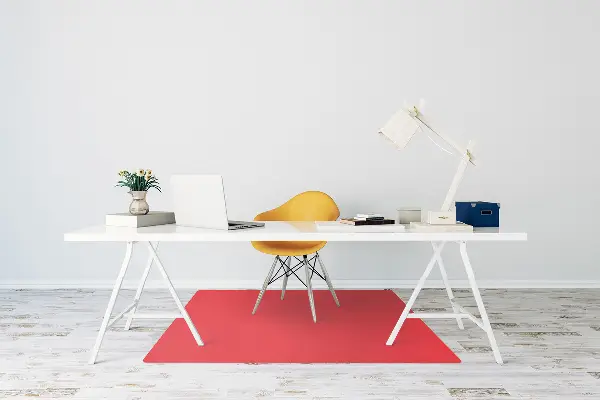 Tapis de chaise couleur orange
