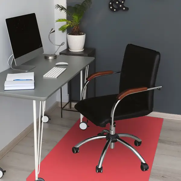 Tapis de chaise couleur orange