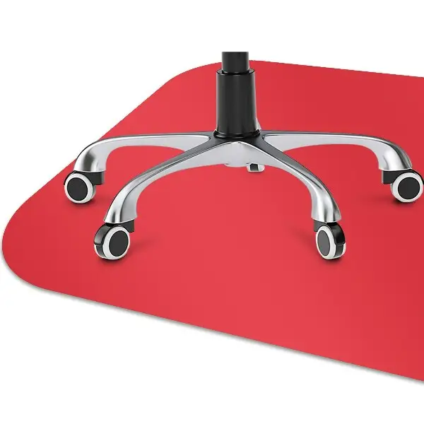 Tapis pour chaise de bureau Couleur rouge vif