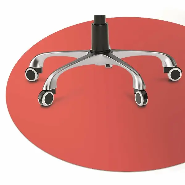 Tapis pour chaise de bureau Couleur rouge vif