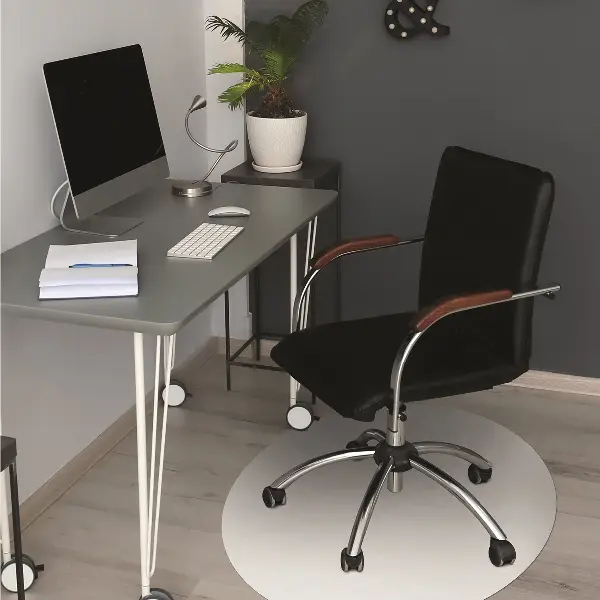 Tapis bureau Couleur grise vif