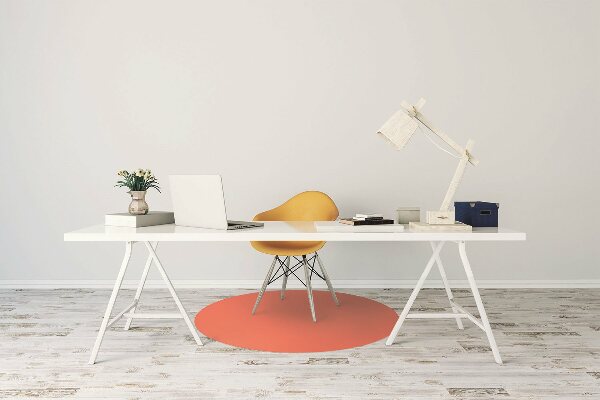 Tapis fauteuil bureau Couleur orange vif