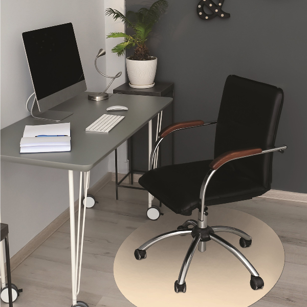 Tapis de chaise de bureau Couleur beige