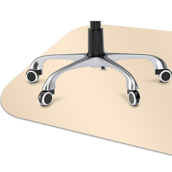 Tapis de chaise de bureau Couleur beige