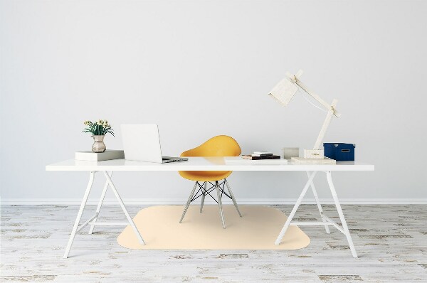 Tapis de chaise de bureau Couleur beige
