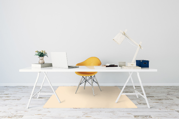 Tapis de chaise de bureau Couleur beige