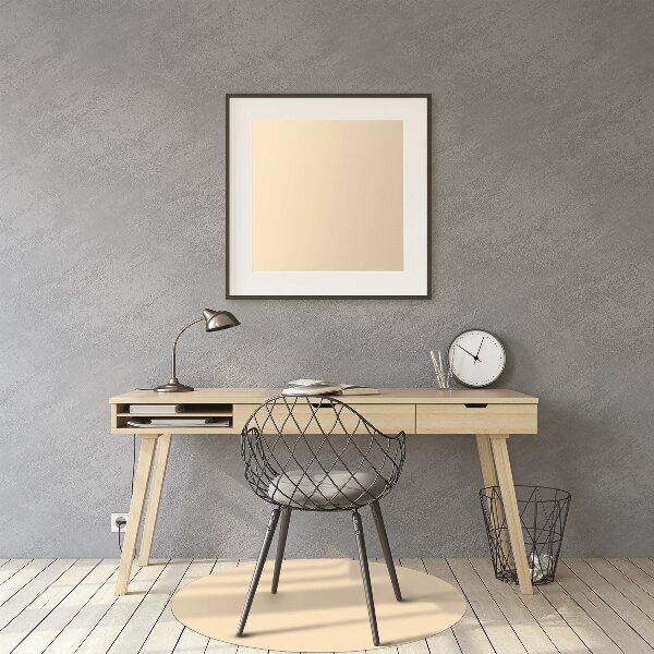 Tapis de chaise de bureau Couleur beige