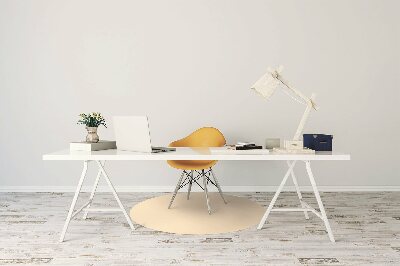 Tapis de chaise de bureau Couleur beige