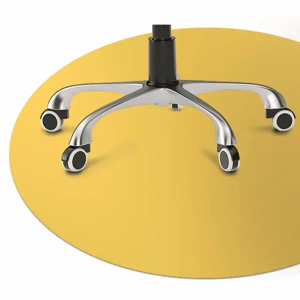 Tapis bureau Couleur jaune vif