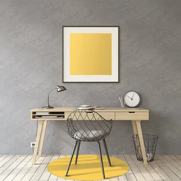 Tapis bureau Couleur jaune vif
