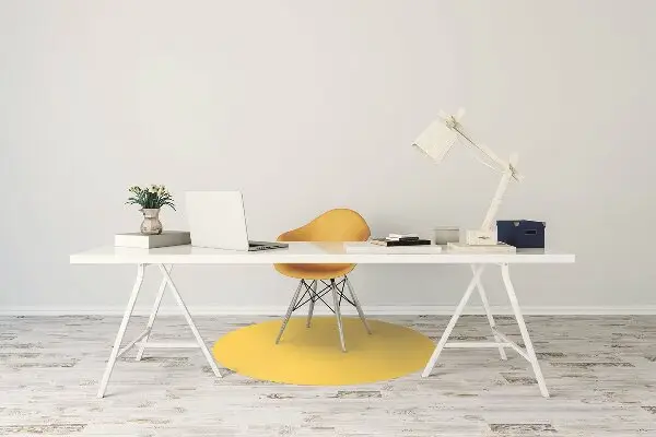 Tapis bureau Couleur jaune vif