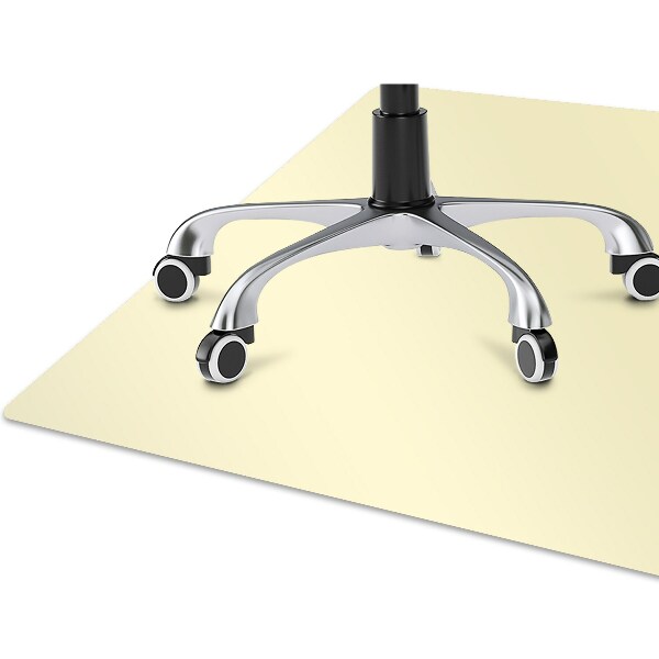 Tapis de chaise de bureau Couleur crème