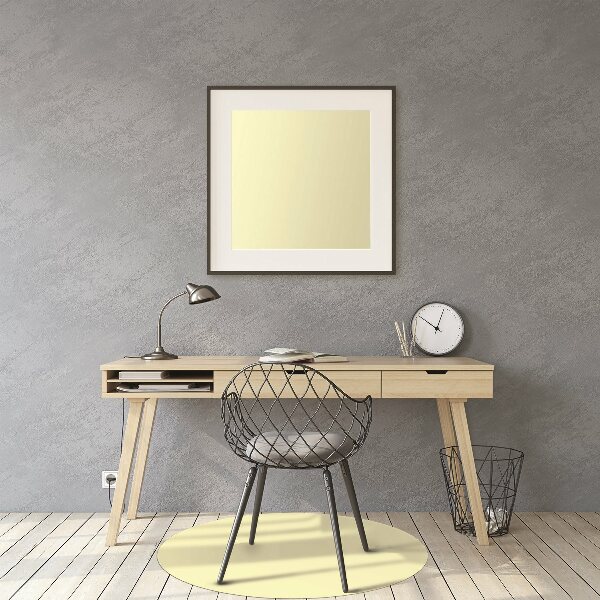 Tapis de chaise de bureau Couleur crème