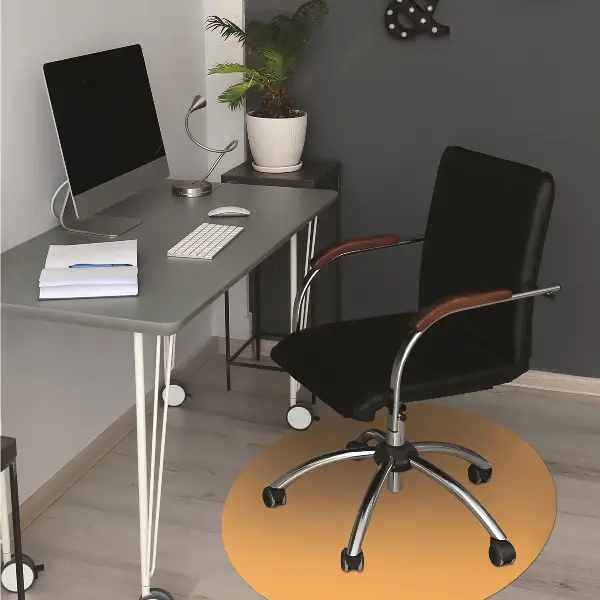 Tapis pour chaise de bureau Jaune intermédiaire