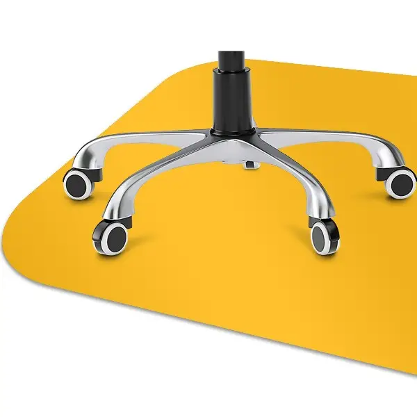 Tapis de chaise de bureau Jaune