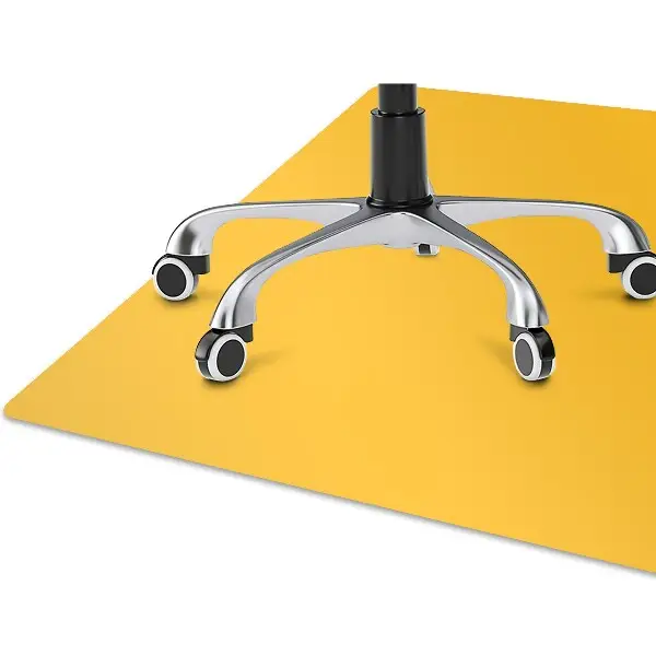Tapis de chaise de bureau Jaune