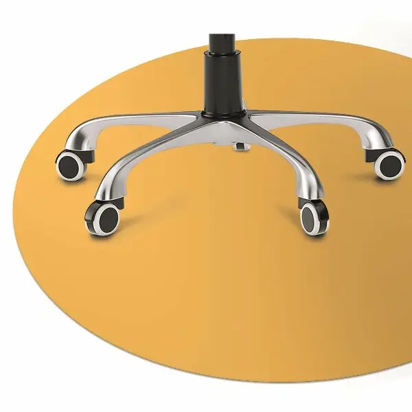 Tapis de chaise de bureau Jaune