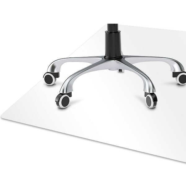 Tapis de chaise de bureau couleur blanche
