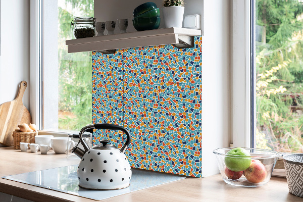 Carreaux PCV mosaïque colorée