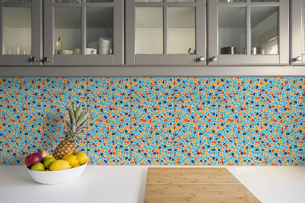 Carreaux PCV mosaïque colorée