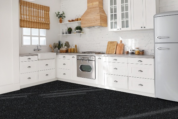 Carreaux PCV Sol noir classique