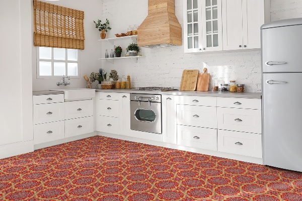 Carreaux PCV Motif floral arabe