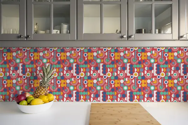 Carreaux PCV Motif vintage géométrique