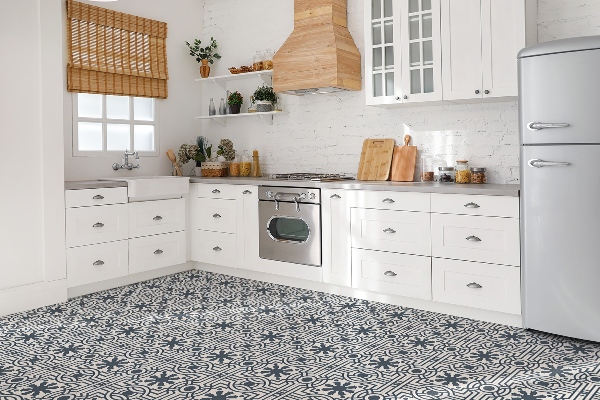 Carreaux de vinyle Motif gris oriental