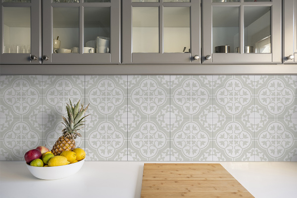 Carreaux de vinyle Ornement de fleurs