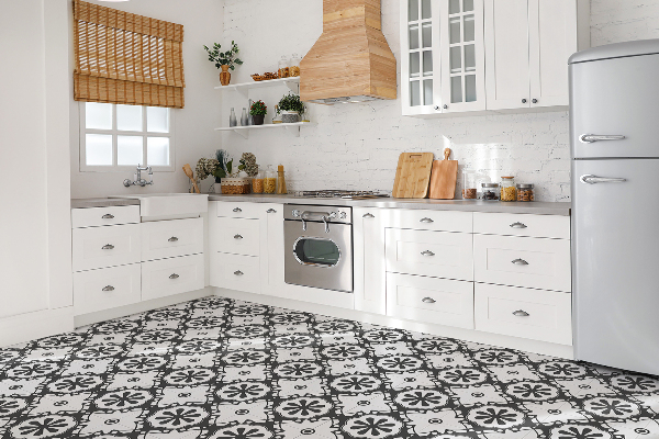 Carreaux de vinyle Motif géométrique gris