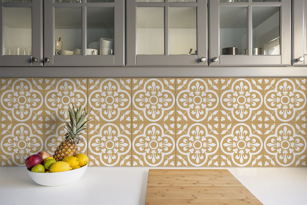 Carreaux de vinyle Ornement orange royal