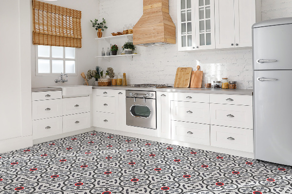 Carreaux de vinyle Fleurs et motifs royaux