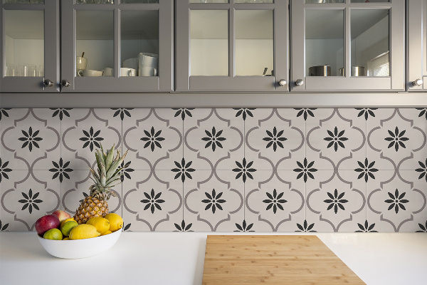 Carreaux de vinyle Motif de fleurs arabes