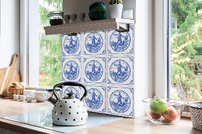 Carreaux de vinyle Moulin à vent de style Azulejos