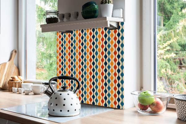Carreau vinyl adhésif Motif rétro coloré
